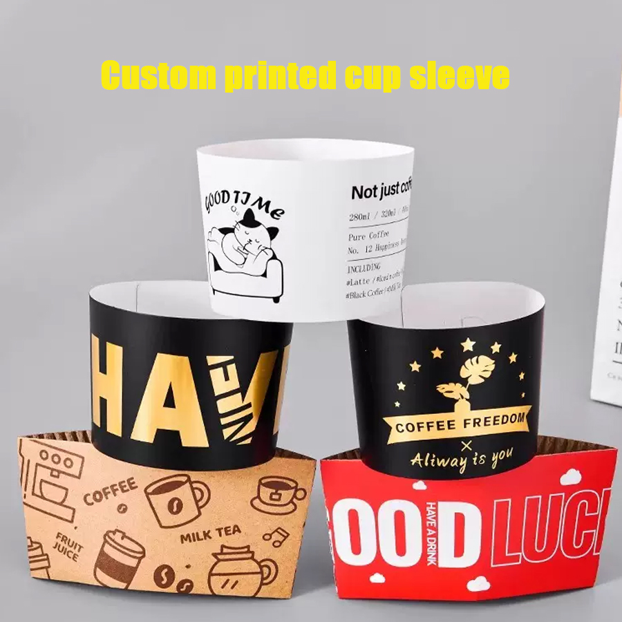 Company Profile Printing - Custom Printed Cup Sleeves Cold Drinks