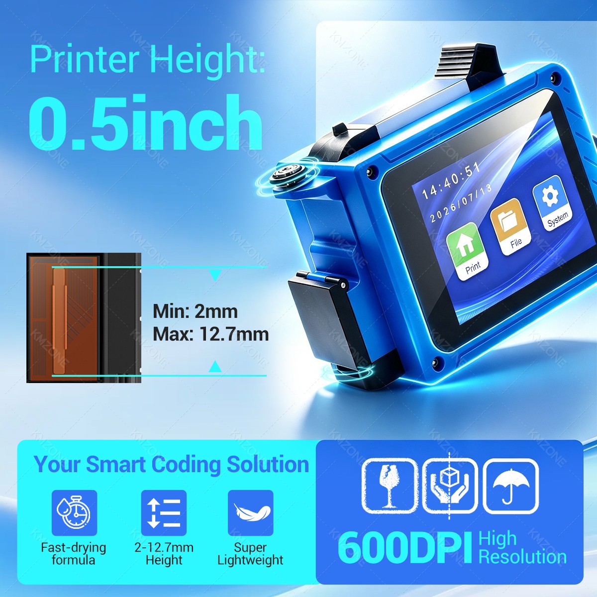 12.7mm Inkjet Transfer Printer - Commercial Printing Logo review and price