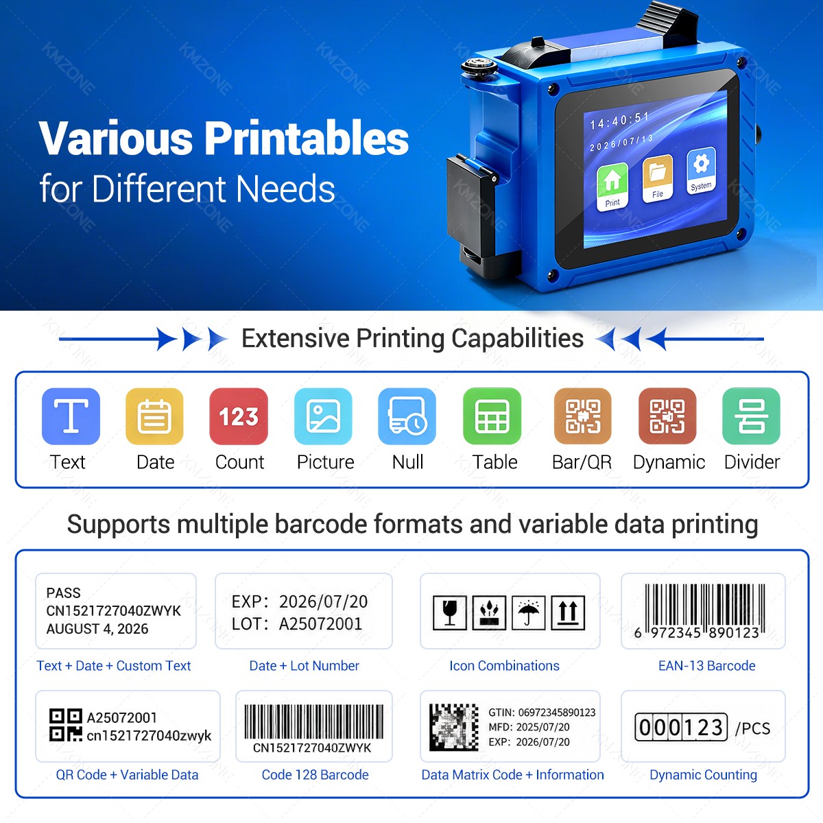 12.7mm Inkjet Transfer Printer - Commercial Printing Logo review and price