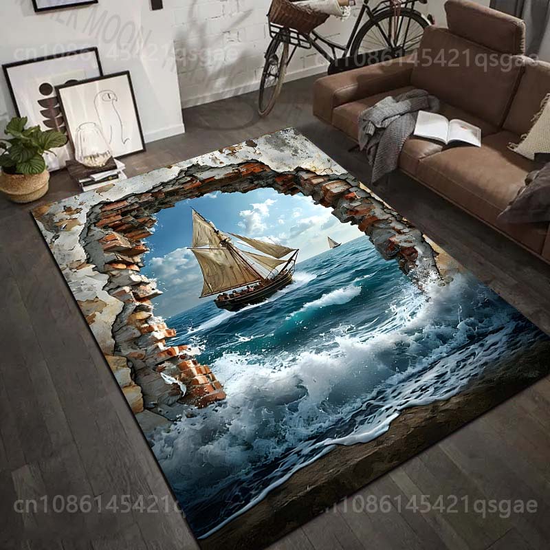 1PC Sailing ship through broke - Commercial Wall Printing Machine review and price