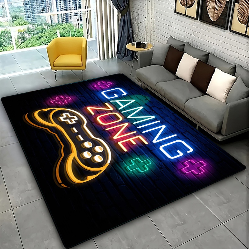 Neon Purple Blue Game Zone Gra - Commercial Wall Printing Machine review and price
