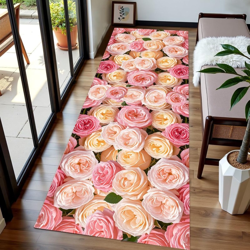 3D Vision Flower Runner Rug Su - Commercial Printing Usa review and price