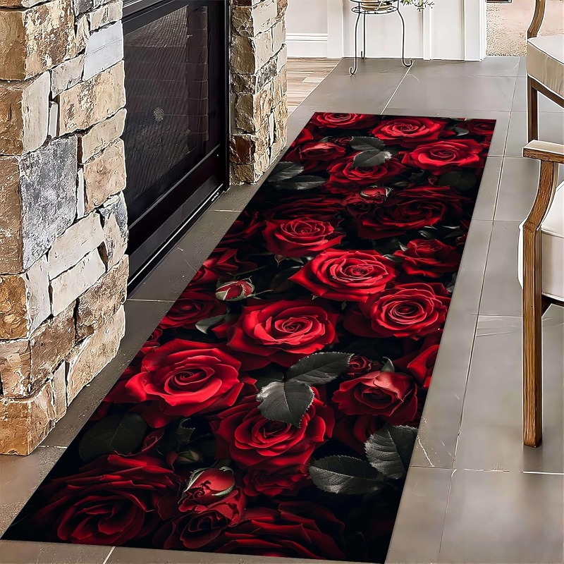 3D Vision Flower Runner Rug Su - Commercial Printing Usa review and price