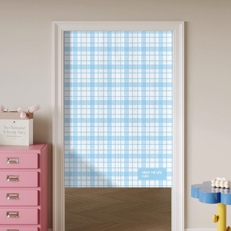 VIKAMA Light Blue Gingham Nore - Commercial Printing Rates review and price