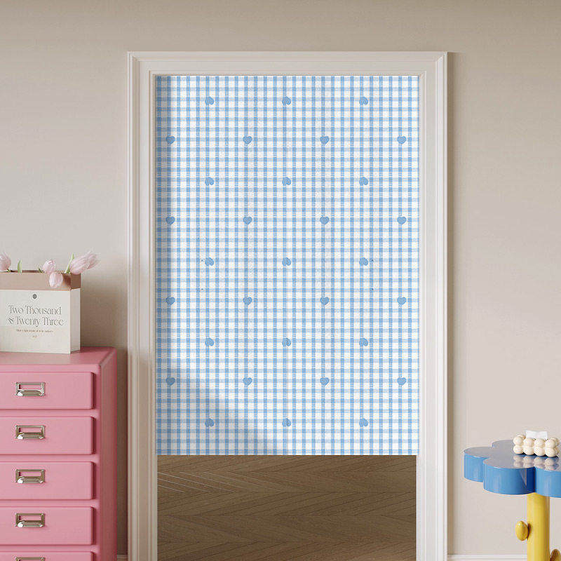 VIKAMA Light Blue Gingham Nore - Commercial Printing Rates review and price