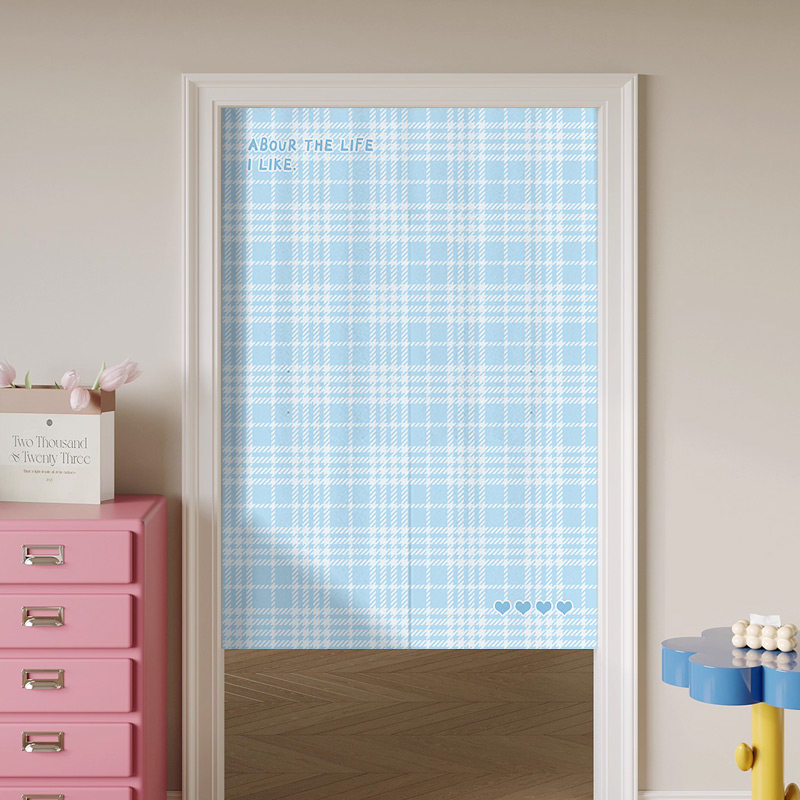 VIKAMA Light Blue Gingham Nore - Commercial Printing Rates review and price