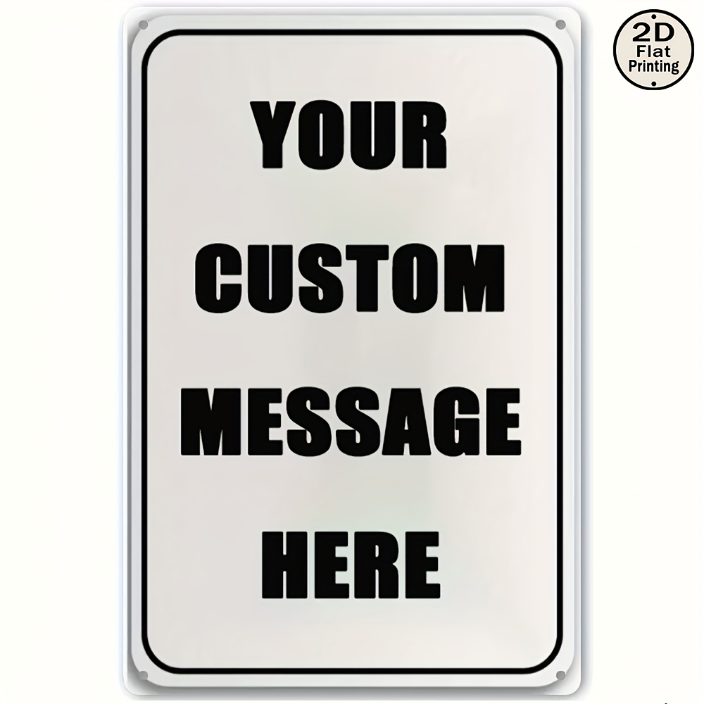Custom Metal Tin Sign Personal - Company Profile Printing review and price