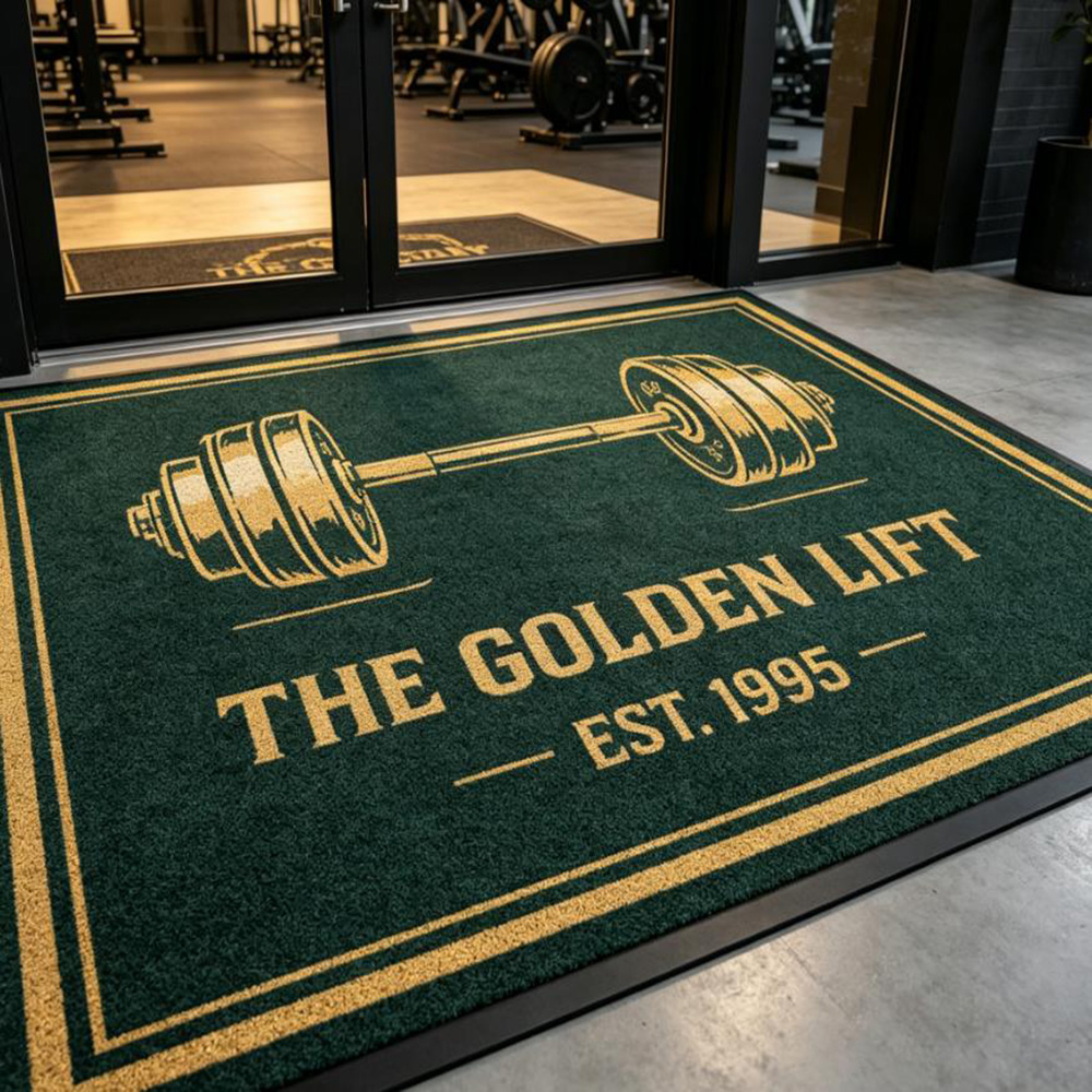 Rug gym custom logo print wate - Commercial Printing Logo review and price