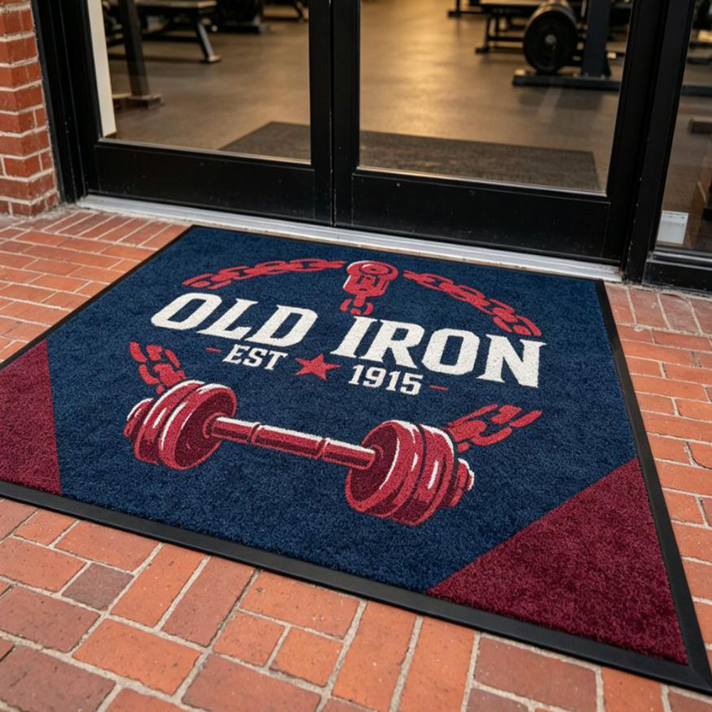 Rug gym custom logo print wate - Commercial Printing Logo review and price