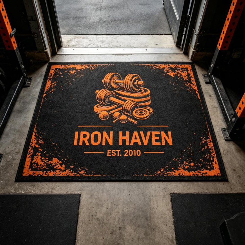 Rug gym custom logo print wate - Commercial Printing Logo review and price